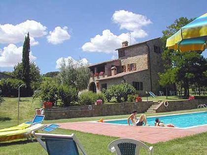La villa, il parco e la piscina: Siena