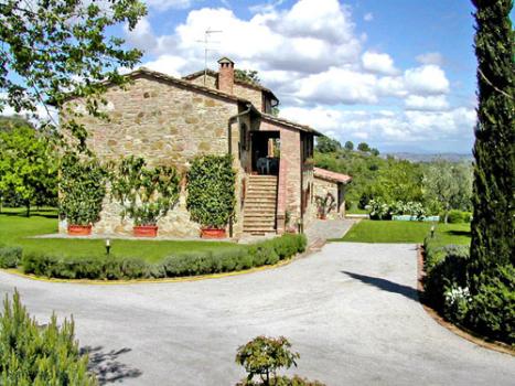 La villa e il panorama circostante: Siena