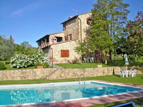 La piscina e la villa: Siena