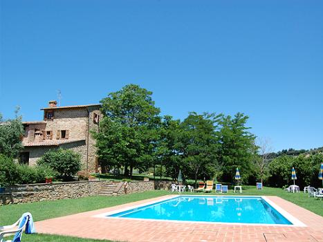 La piscina e il giardino: Siena
