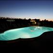 Piscina al tramonto