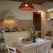 la cucina dell'appartamento grande