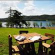 giardino con vista lago